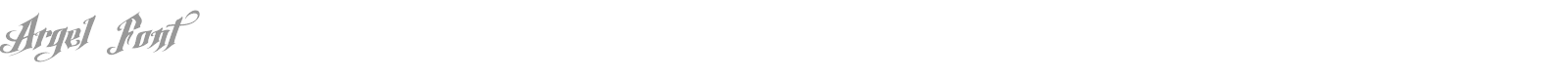 Argel font preview